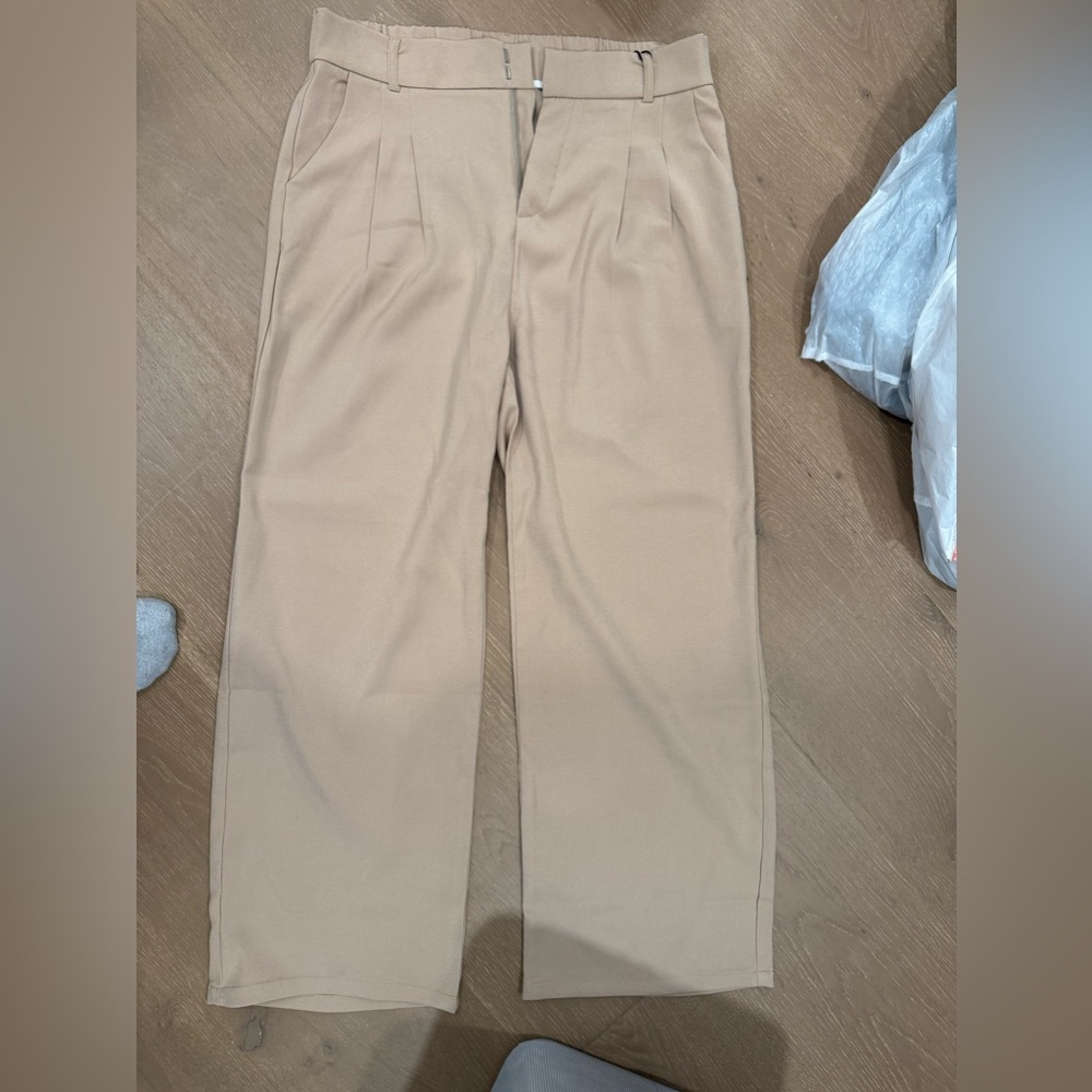 Daisy Grace wide leg pant beige color size L